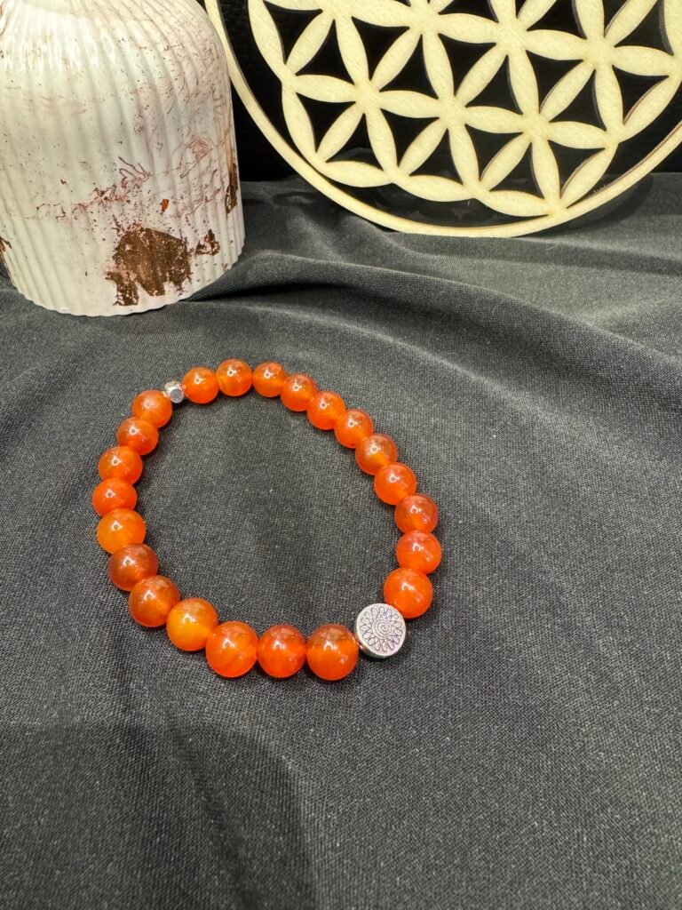 Bracelet en pierres naturelles Vitalité – Cornaline, Jaspe rouge et Hématite